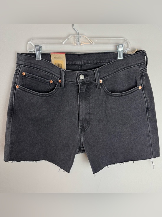 Levi's Pants - NWT Levi's Black 514 Straight High-Rise Raw Hem Denim Shorts Size 34